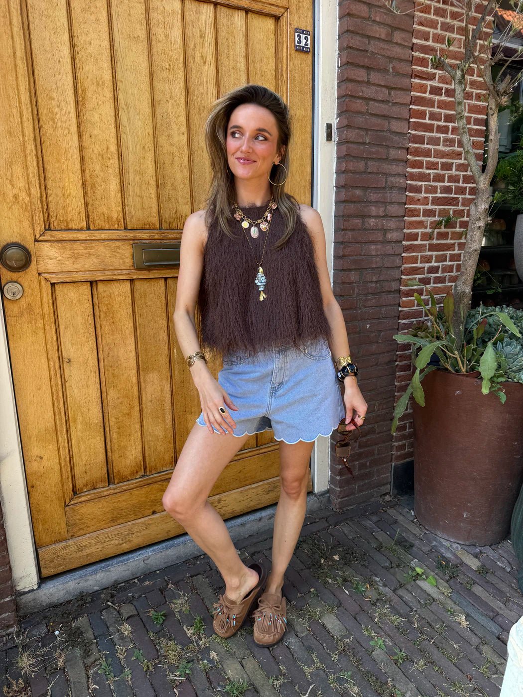 Lauren denim shorts lichtblauw - Project 35