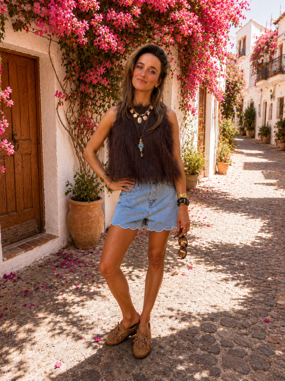 Lauren denim shorts lichtblauw - Project 35