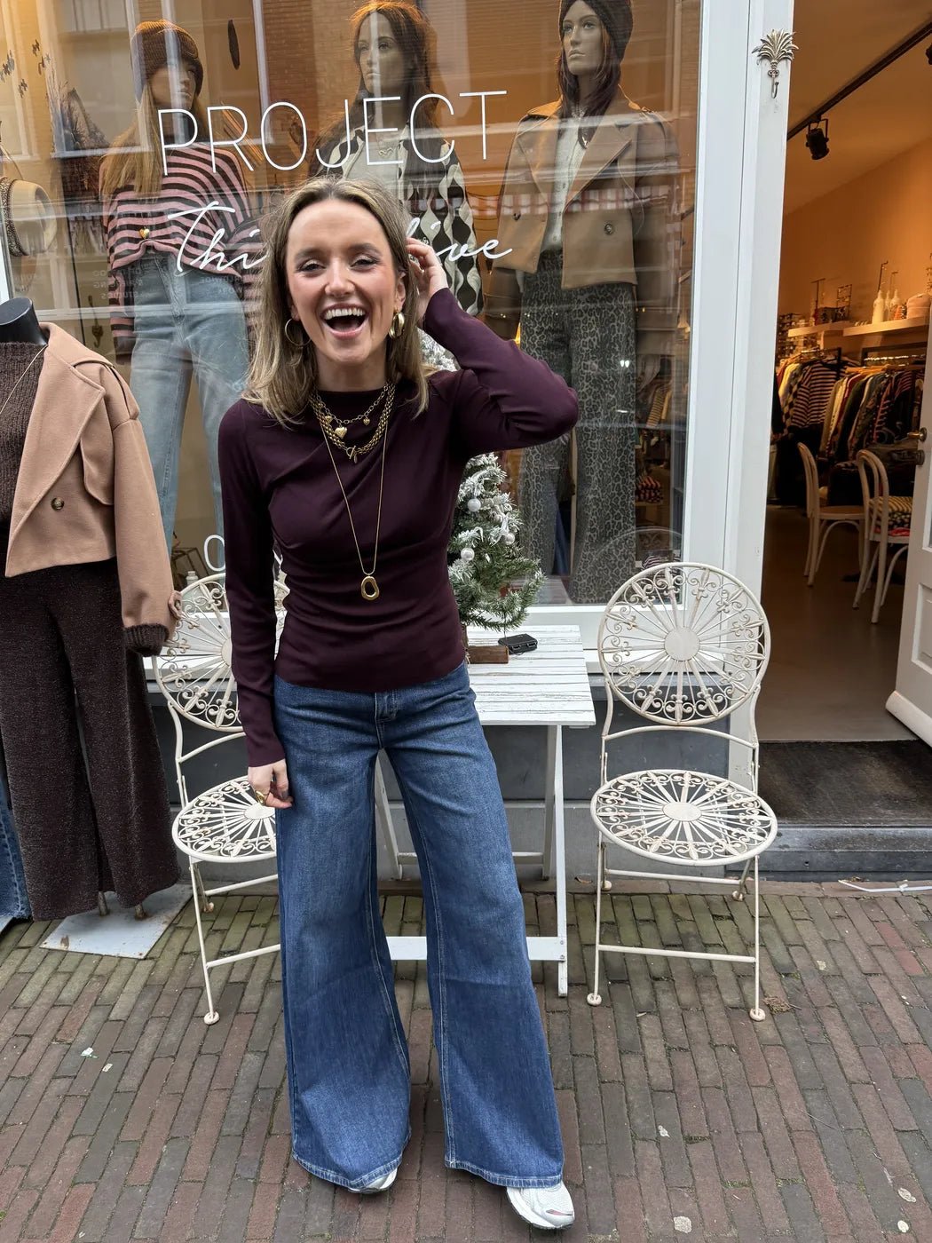 Leah top burgundy - Project 35