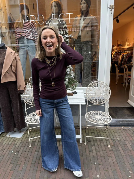 Leah top burgundy - Project 35