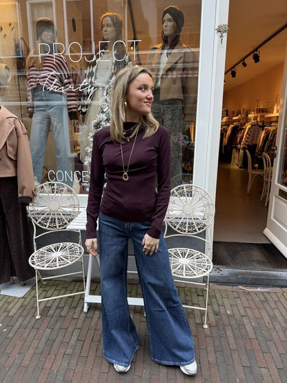 Leah top burgundy - Project 35