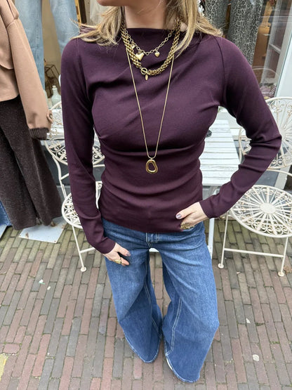 Leah top burgundy - Project 35