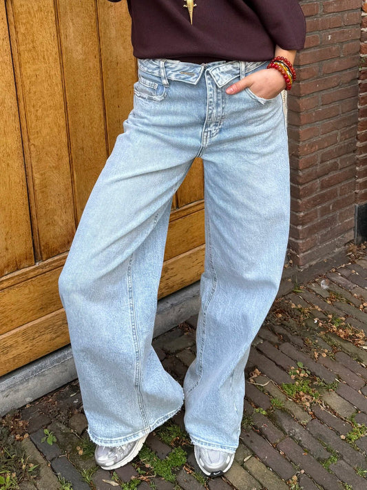 Linn folded jeans light blue - Project 35