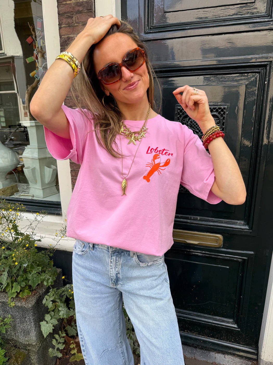 'Lobster' tee light pink - Project 35