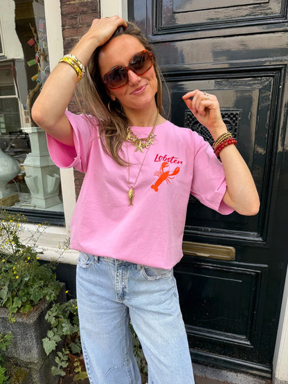 'Lobster' tee light pink - Project 35