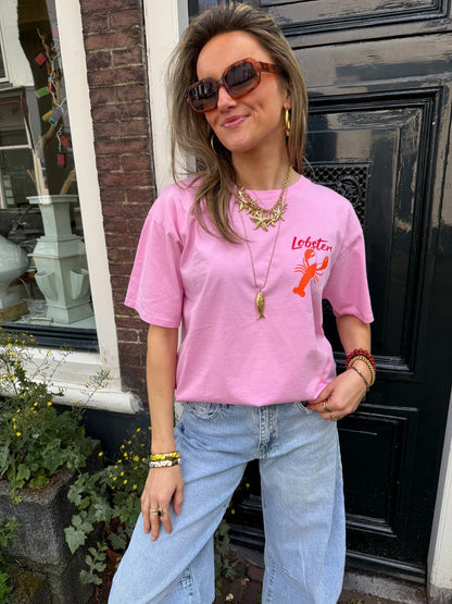 'Lobster' tee light pink - Project 35