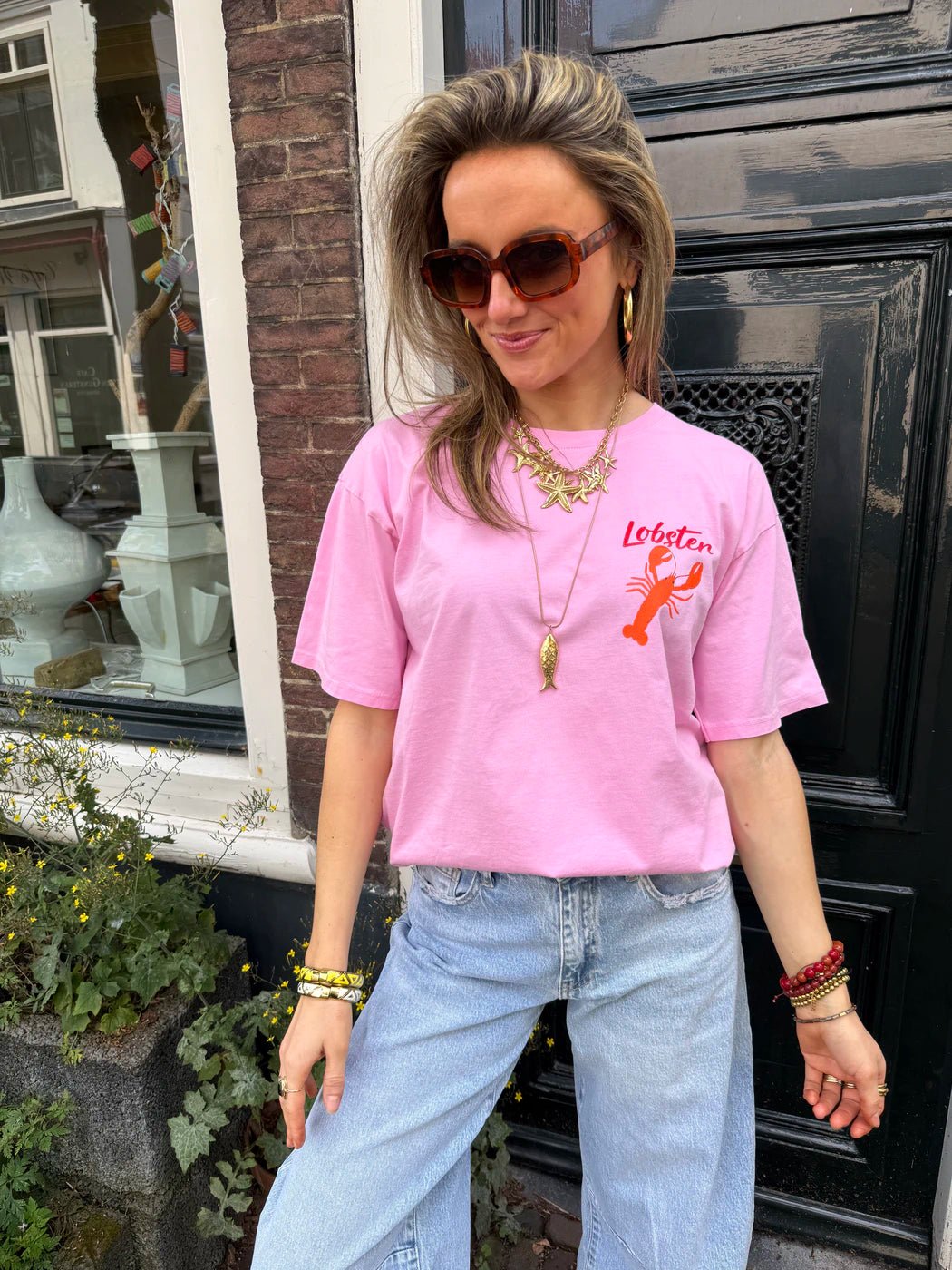 'Lobster' tee light pink - Project 35