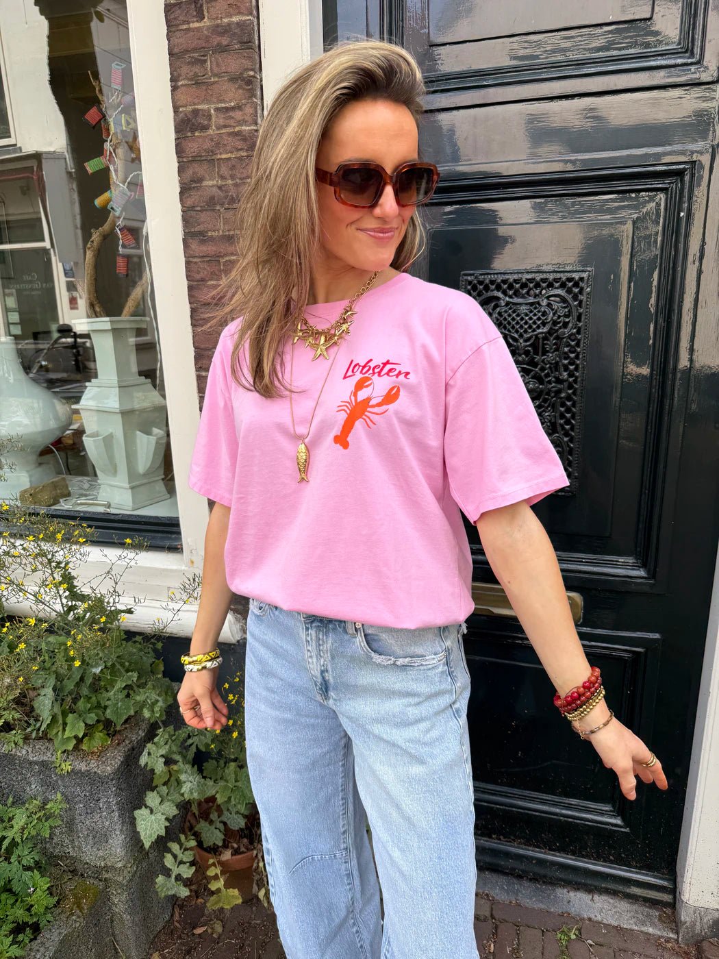 'Lobster' tee light pink - Project 35