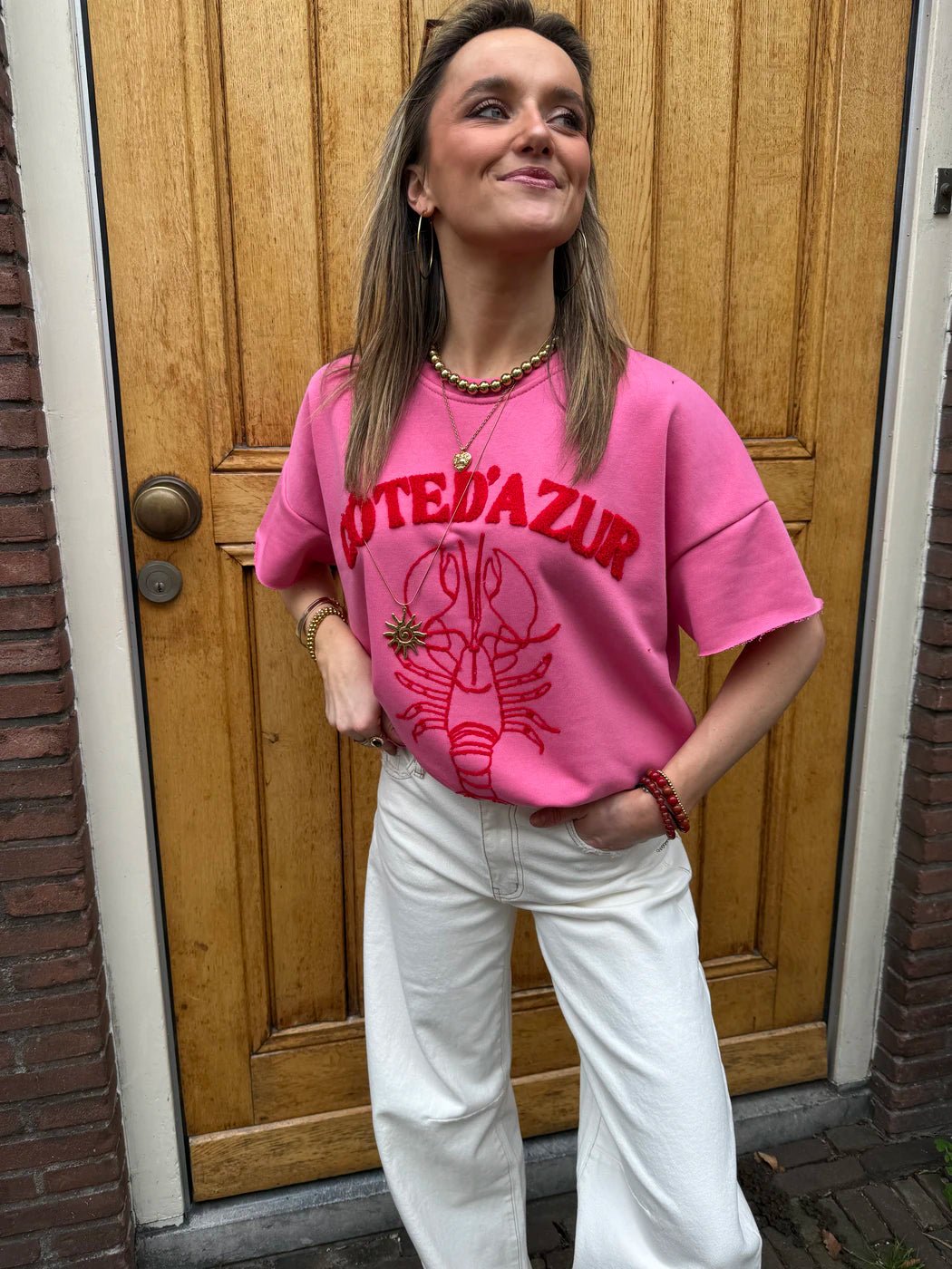 Lobster tee pink - Project 35