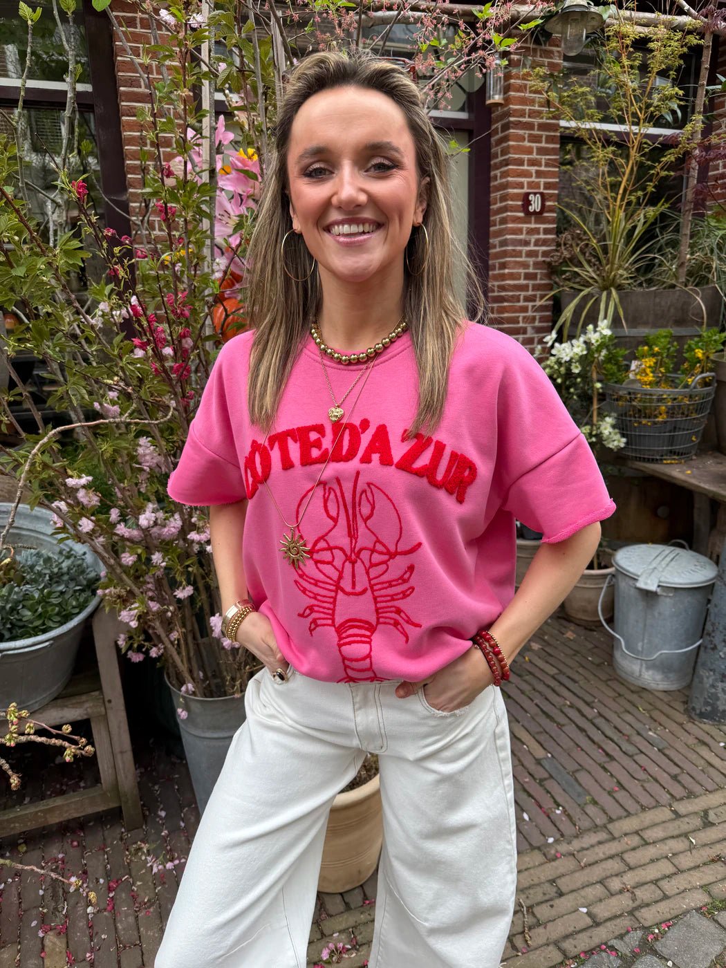 Lobster tee pink - Project 35