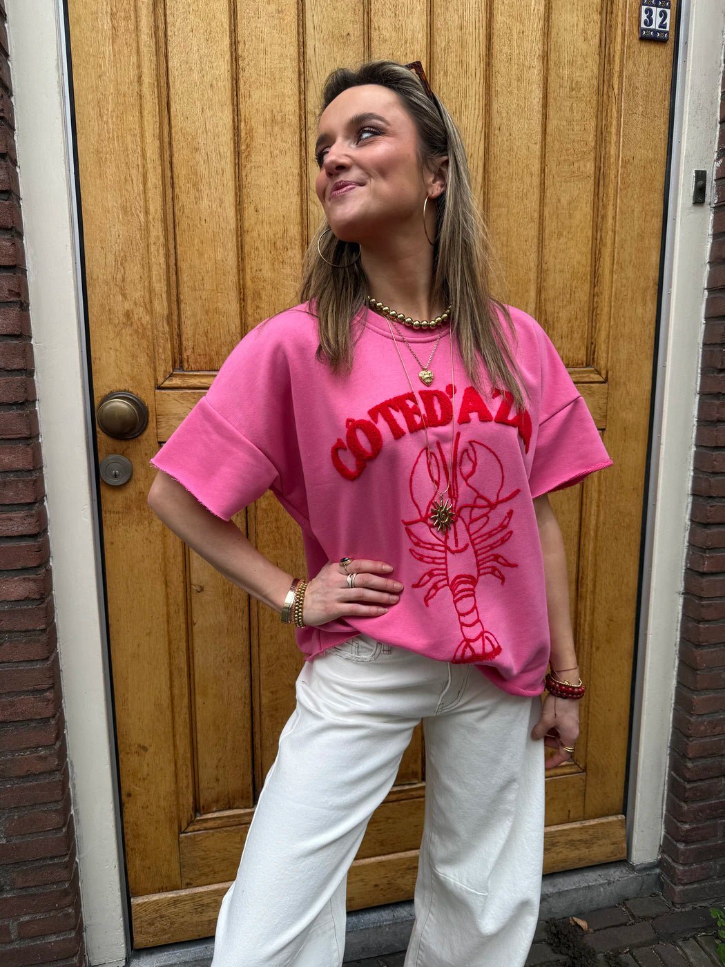 Lobster tee pink - Project 35