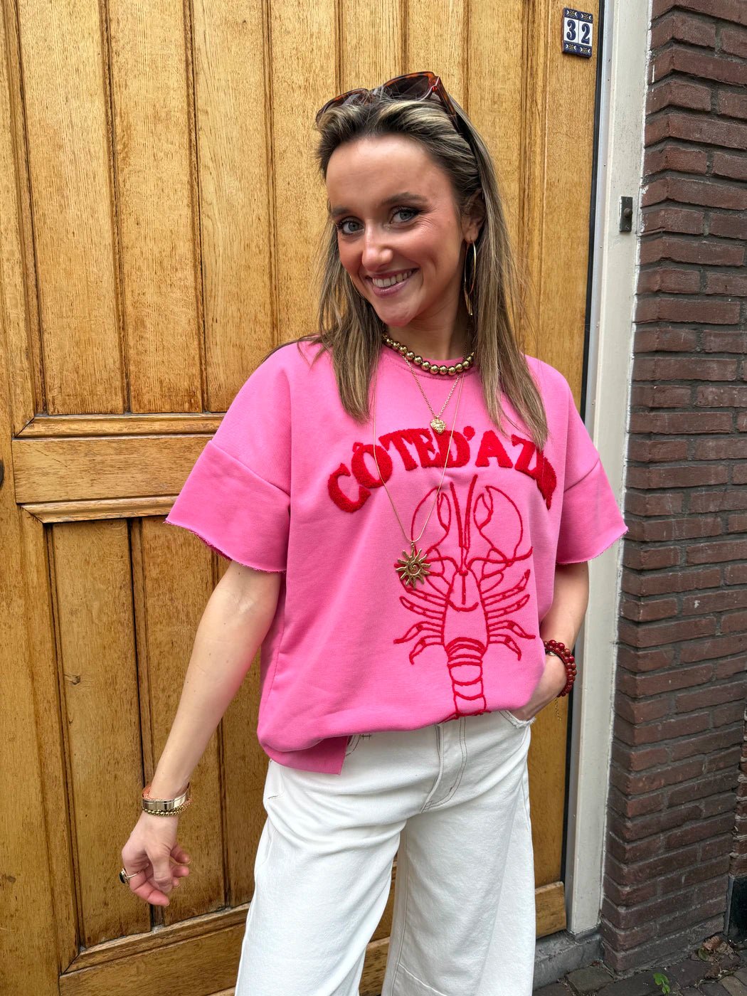 Lobster tee pink - Project 35