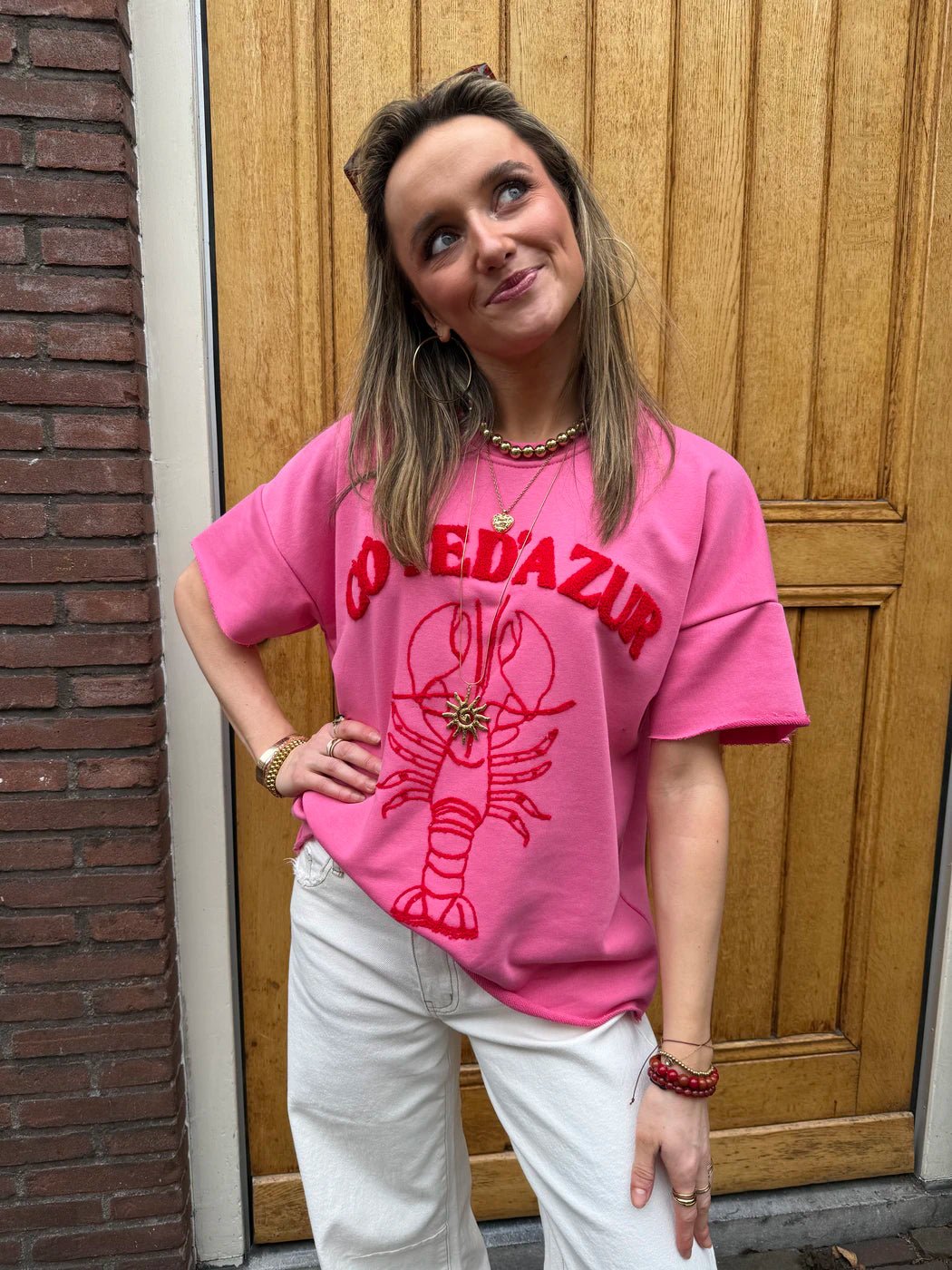 Lobster tee pink - Project 35