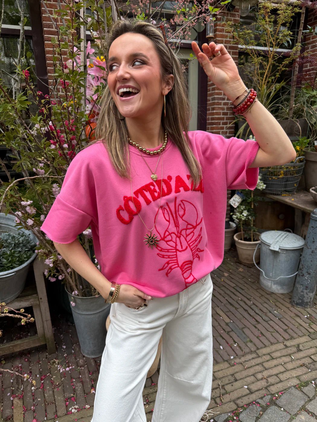 Lobster tee pink - Project 35