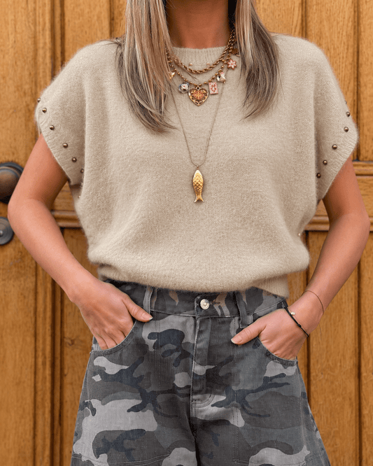 Loeke truitje studs beige - Project 35