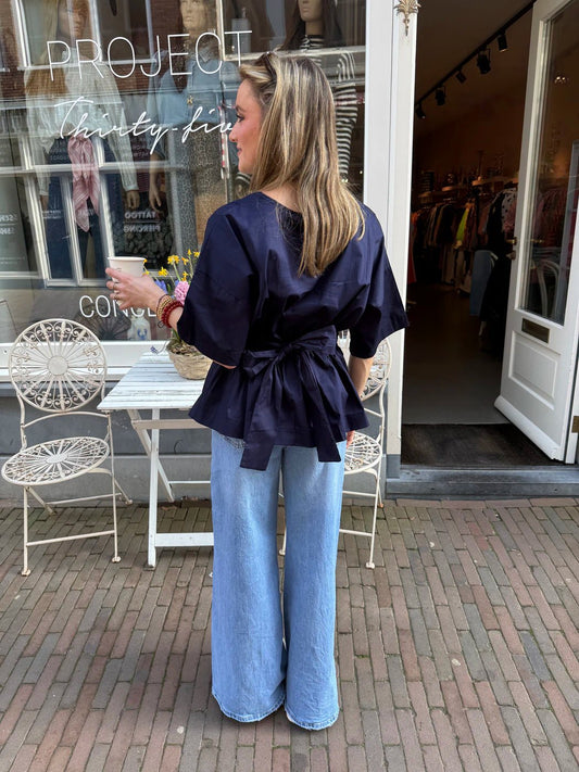 Loua blouse strik navy - Project 35