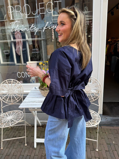 Loua blouse strik navy - Project 35