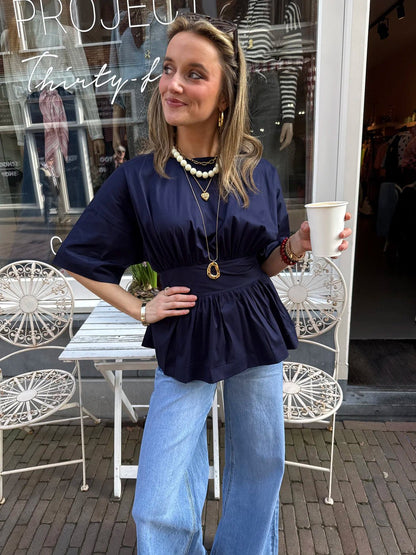 Loua blouse strik navy - Project 35