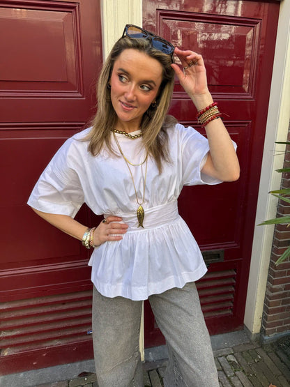 Loua blouse strik wit - Project 35