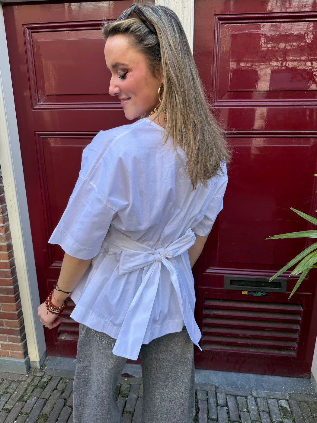 Loua blouse strik wit - Project 35