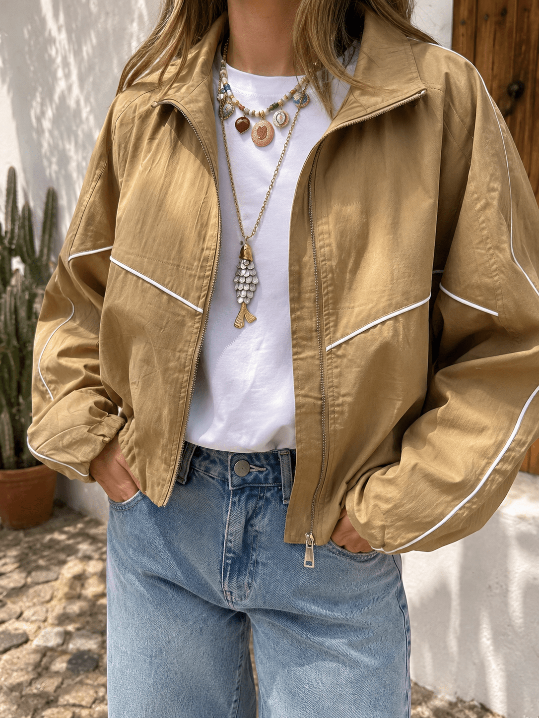 Louie bomber jas camel - Project 35