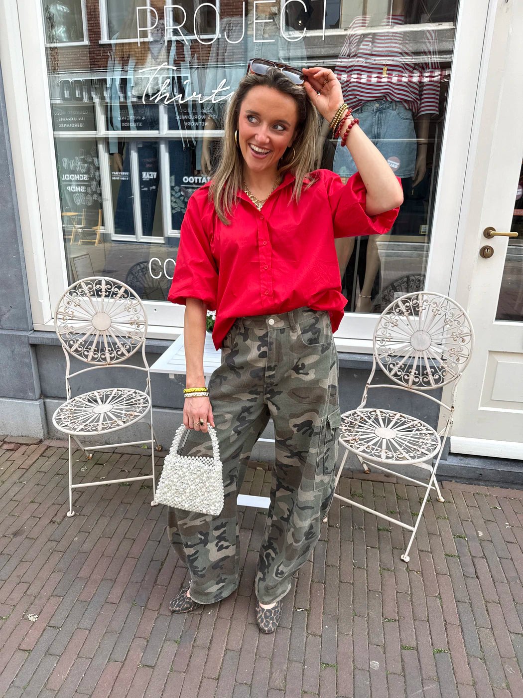 Lynn blouse rood - Project 35