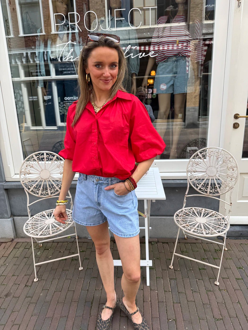 Lynn blouse rood - Project 35