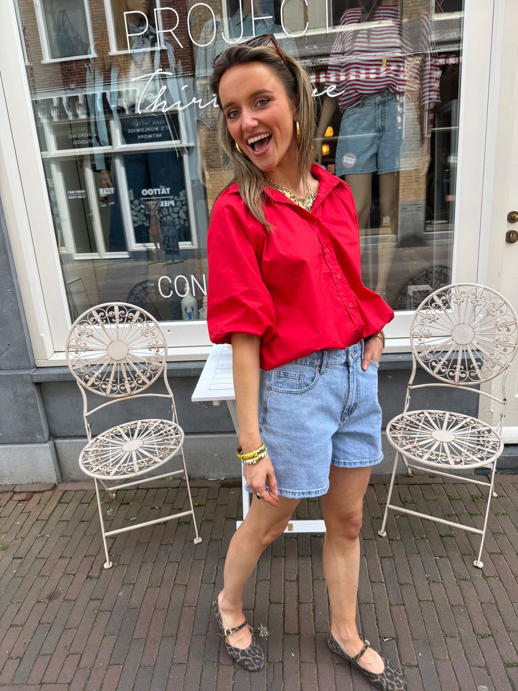 Lynn blouse rood - Project 35