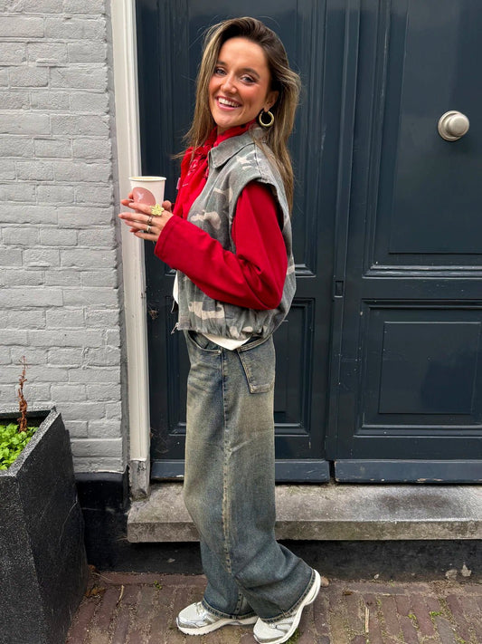 Macy camouflage gilet denim - Project 35