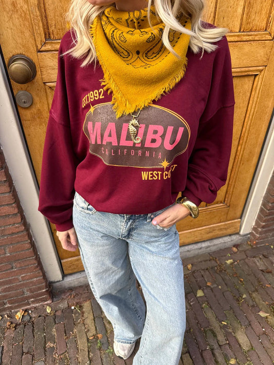 Malibu sweater bordeaux - Project 35