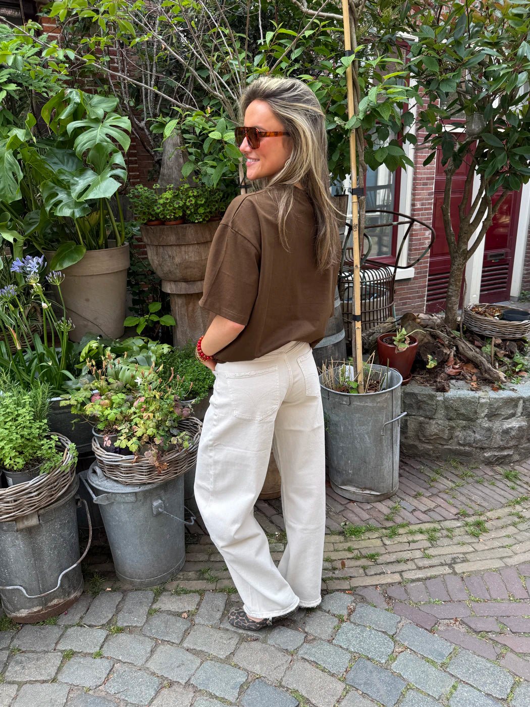 Mara t-shirt oversized bruin - Project 35