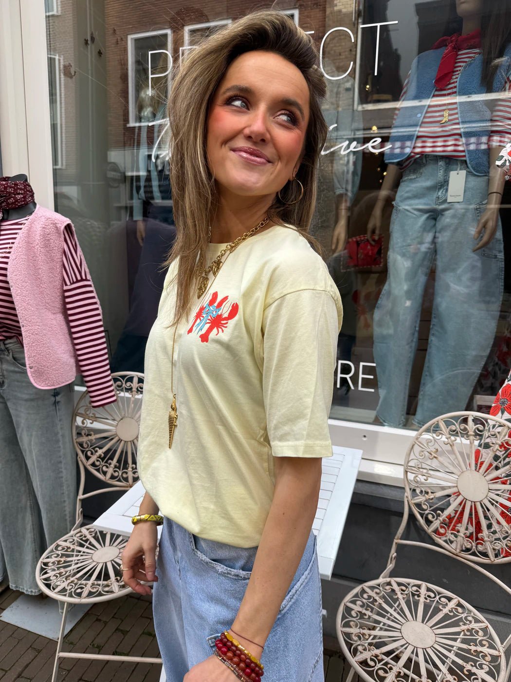 'Mates for life' tee butter yellow - Project 35