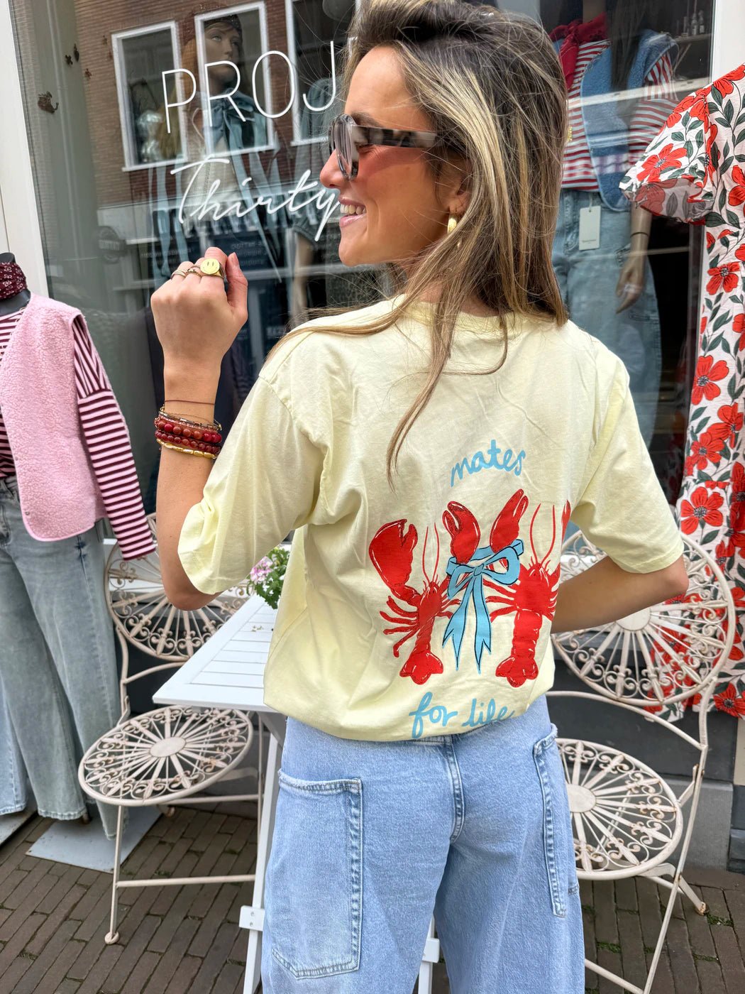 'Mates for life' tee butter yellow - Project 35