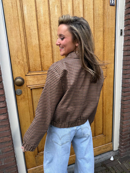 Mees jasje geruit bruin - Project 35