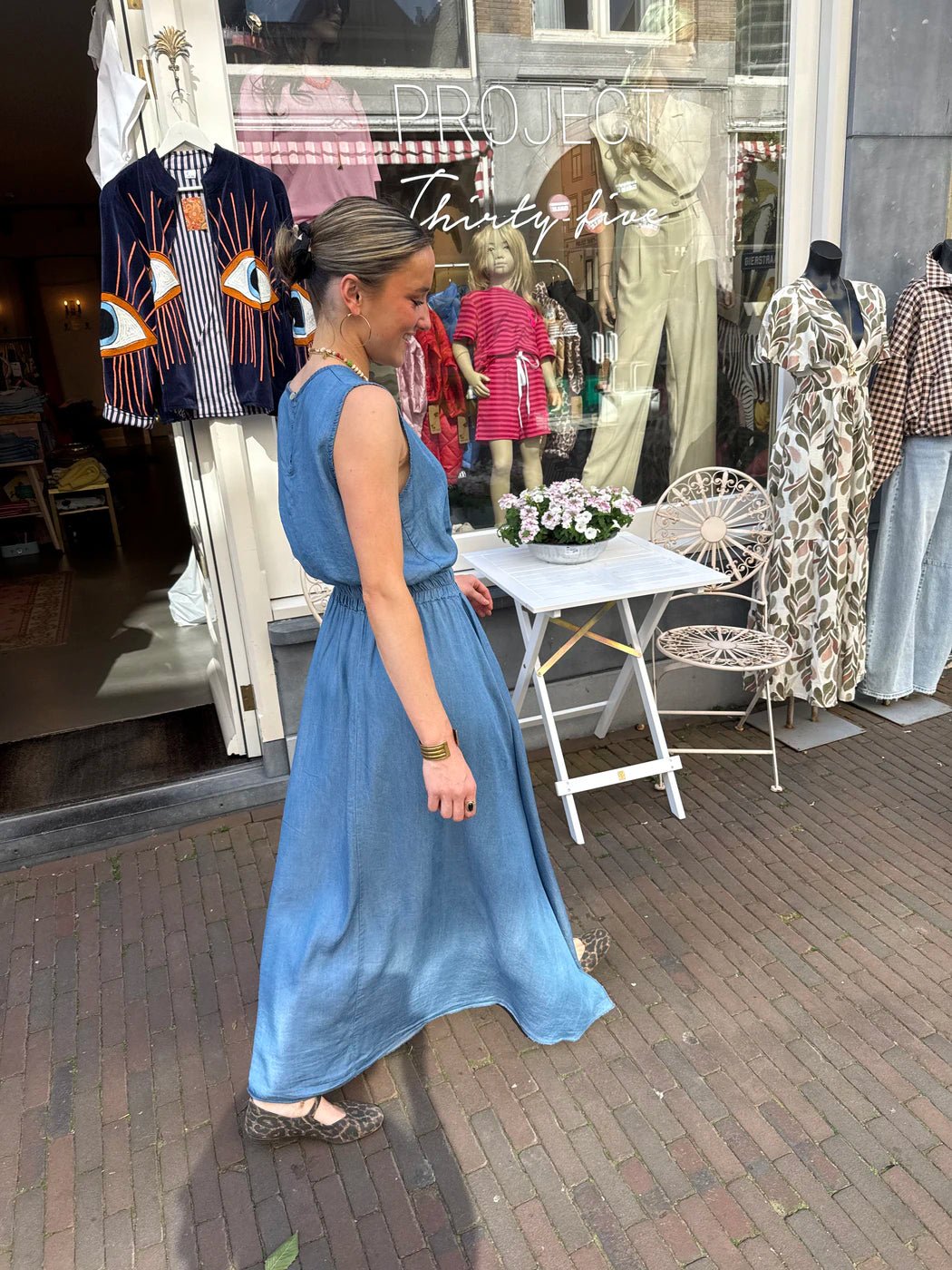 Mila set rok en top blauw - Project 35