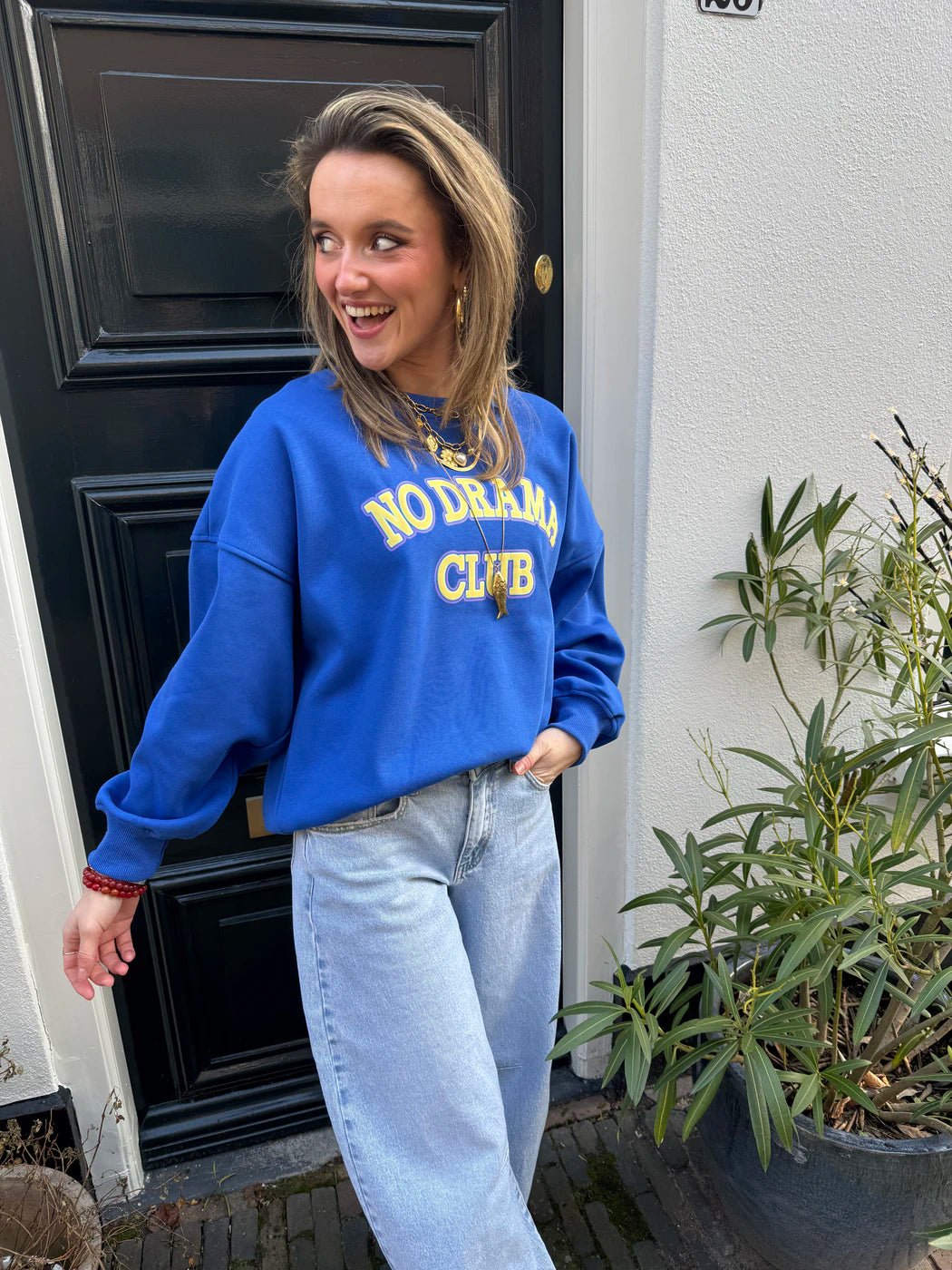 No drama sweater kobalt - Project 35