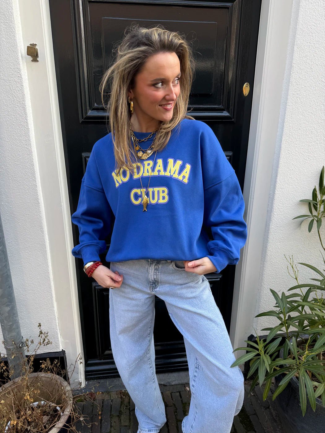 No drama sweater kobalt - Project 35