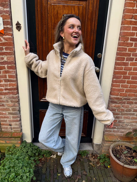 Nola teddy bomber beige - Project 35