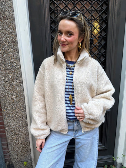 Nola teddy bomber beige - Project 35