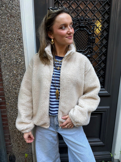 Nola teddy bomber beige - Project 35