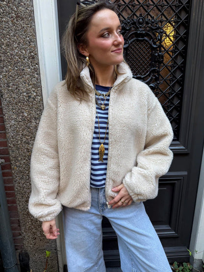 Nola teddy bomber beige - Project 35