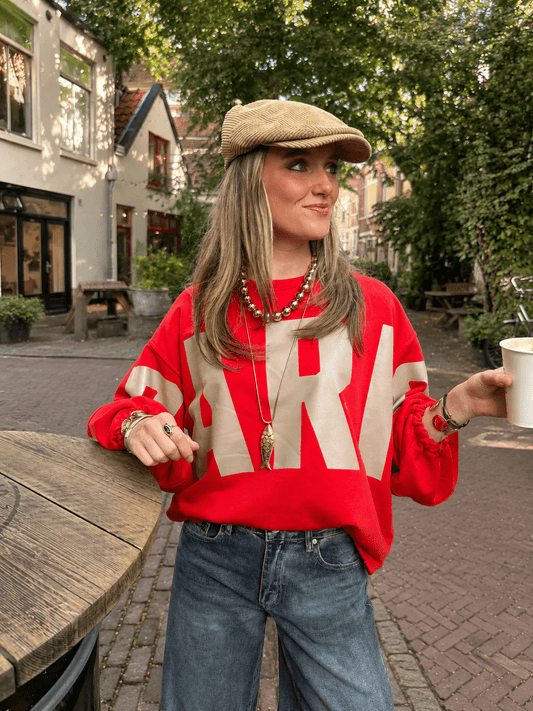 Paris sweater bright red - Project 35