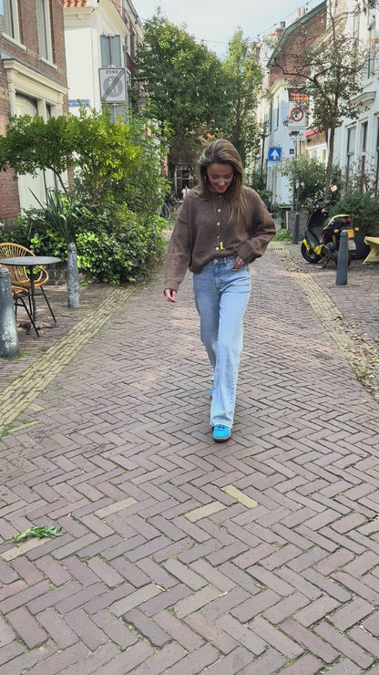 Gaya wide leg jeans light blue