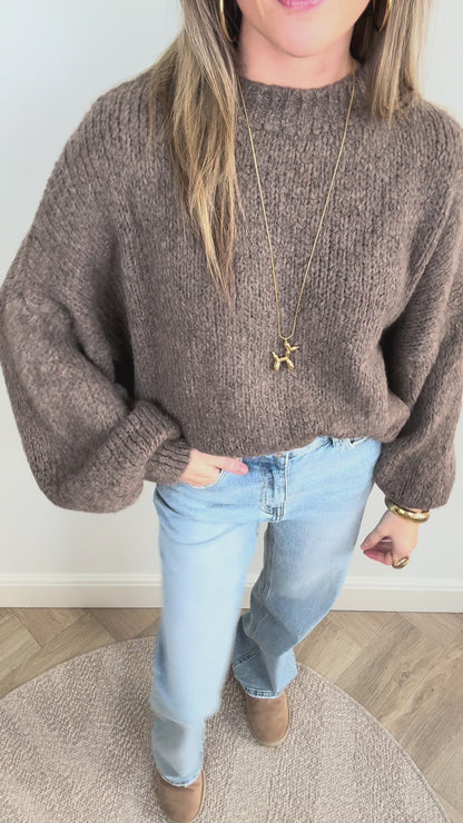 Nova knit taupe