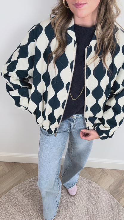 Olivia bomber navy