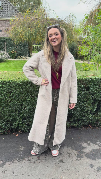 Filou long coat ecru