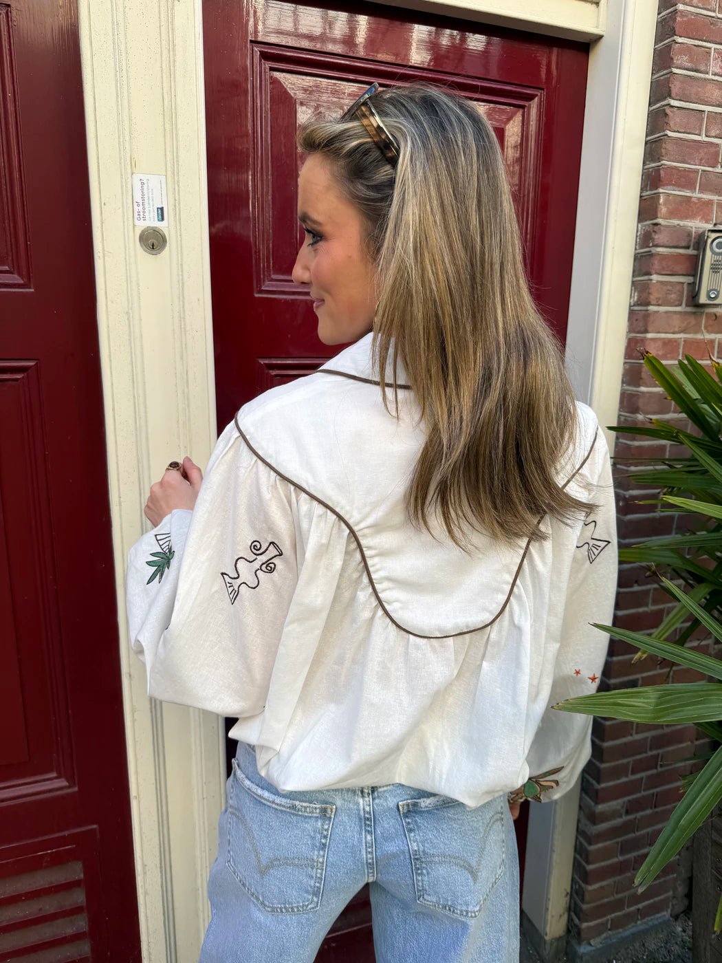 Rosalie blouse geborduurd - Project 35