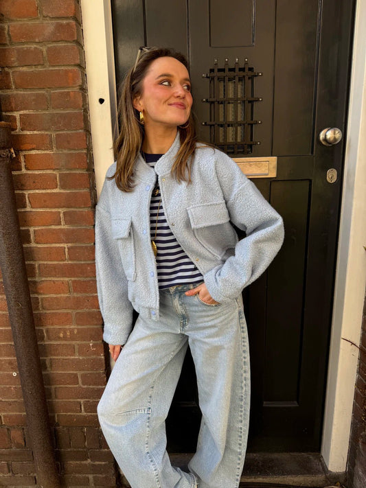 Rosie teddy bomber lichtblauw - Project 35