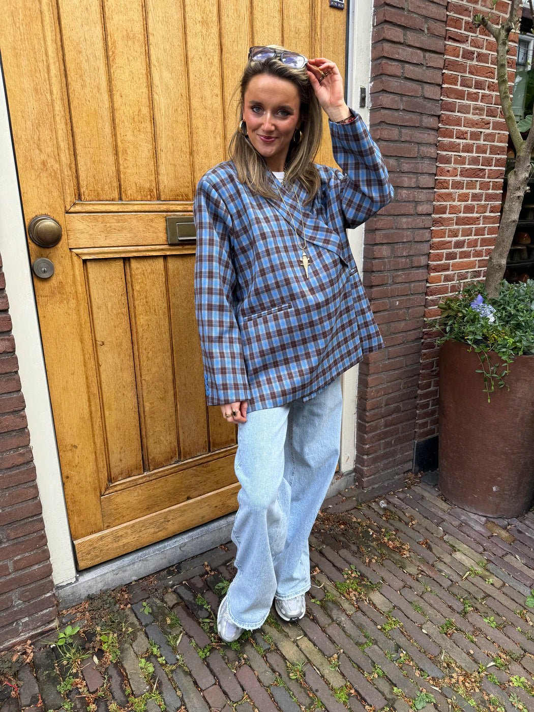 Sam boxy blazer kobalt blauw - Project 35