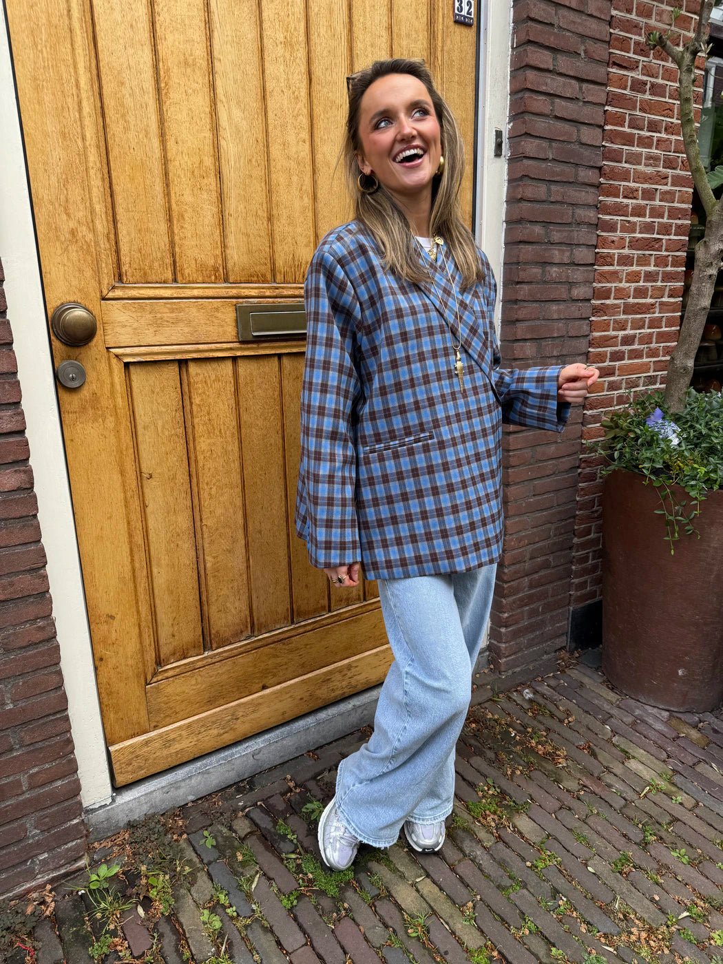 Sam boxy blazer kobalt blauw - Project 35